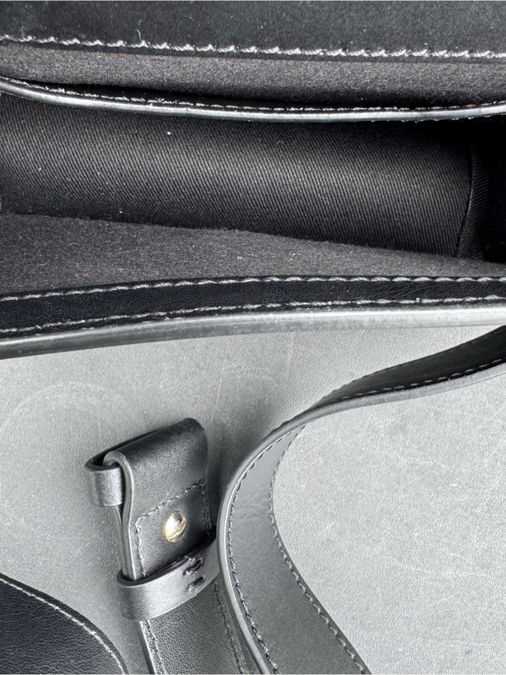 Silver & Riley Black Italian Leather Parisian Belt Bag - Picture 5 of 6
